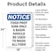 Signmission Food Prep Sink Only A Basin Should, 18 in W x Rectangle, Aluminum OS-2PACK-NS-A-1824-V-12834 - alternate 4